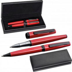 Zestaw piśmienny metalowy długopis i pióro